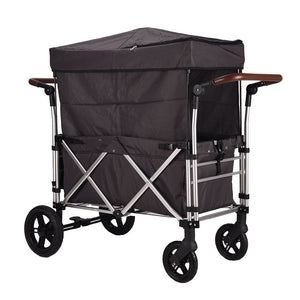 Kidss Outdoor Sports Cart Folding Canopy With Sunshade Kids Trolley Beach Park Camping Shopping Wagon Stroller 2-in-1